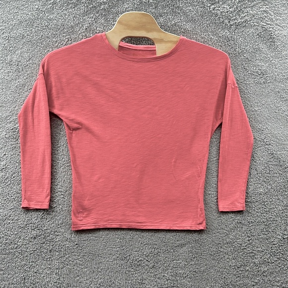 Lilly Pulitzer Long Sleeve T Shirt Pink Coral Pima Cotton XS - Picture 1 of 8